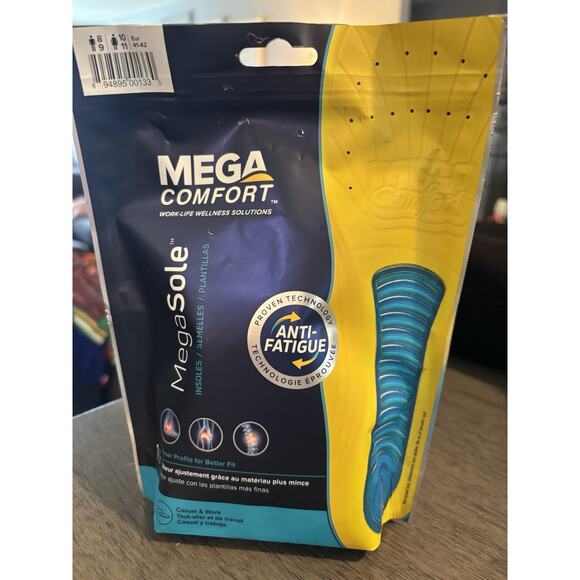 SureWerx Megasole Antifatigue Insoles Size Men 8/9 Womens 10/11 - Picture 1 of 2